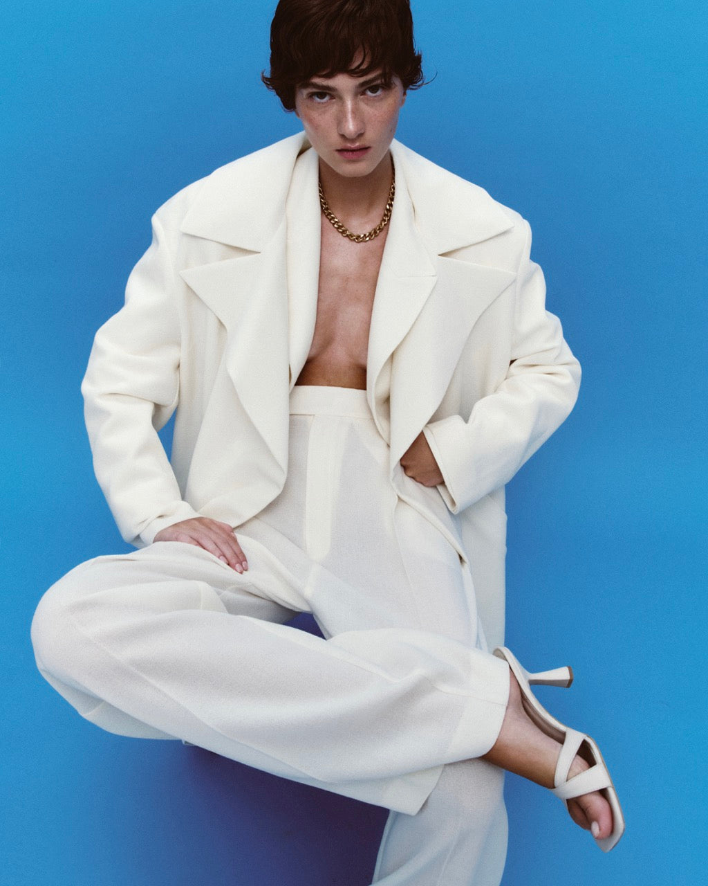 ANOUKI OFF WHITE PANTS