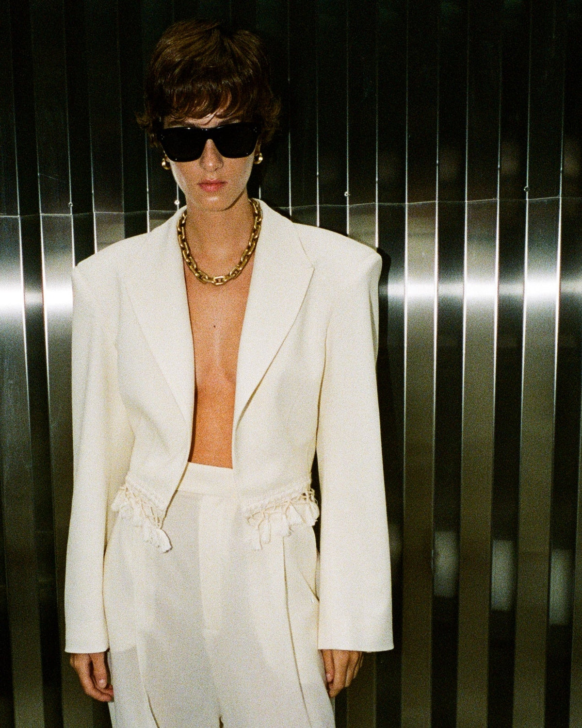ANOUKI OFF WHITE PANTS