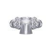 Anouki Off Shoulder Silver Silk Blouse