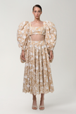 ANOUKI FLORAL FLARE SKIRT