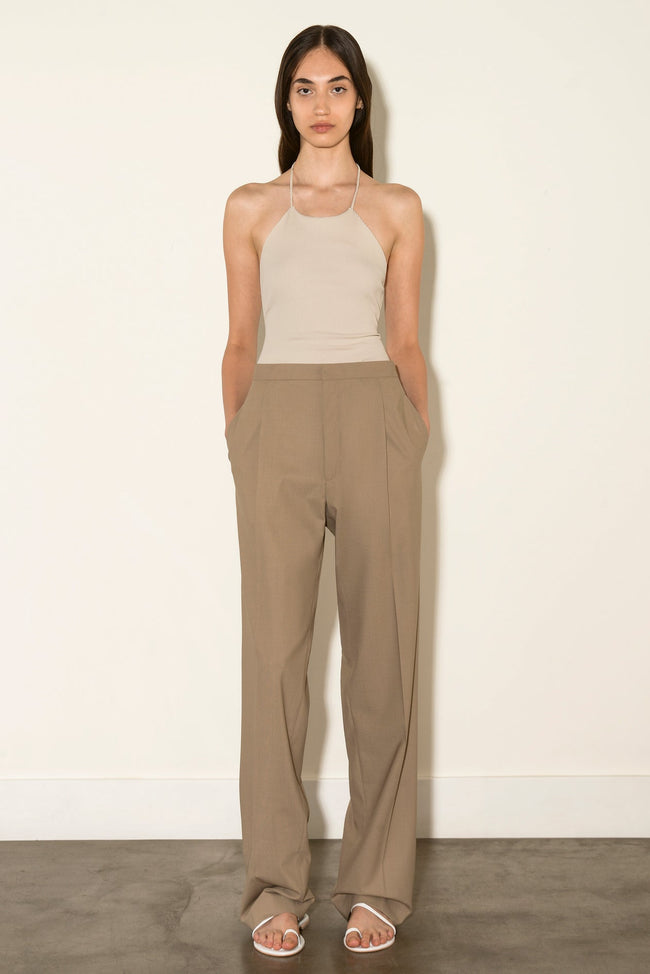ANOUKI MAN STYLE BEIGE WOOL PANTS
