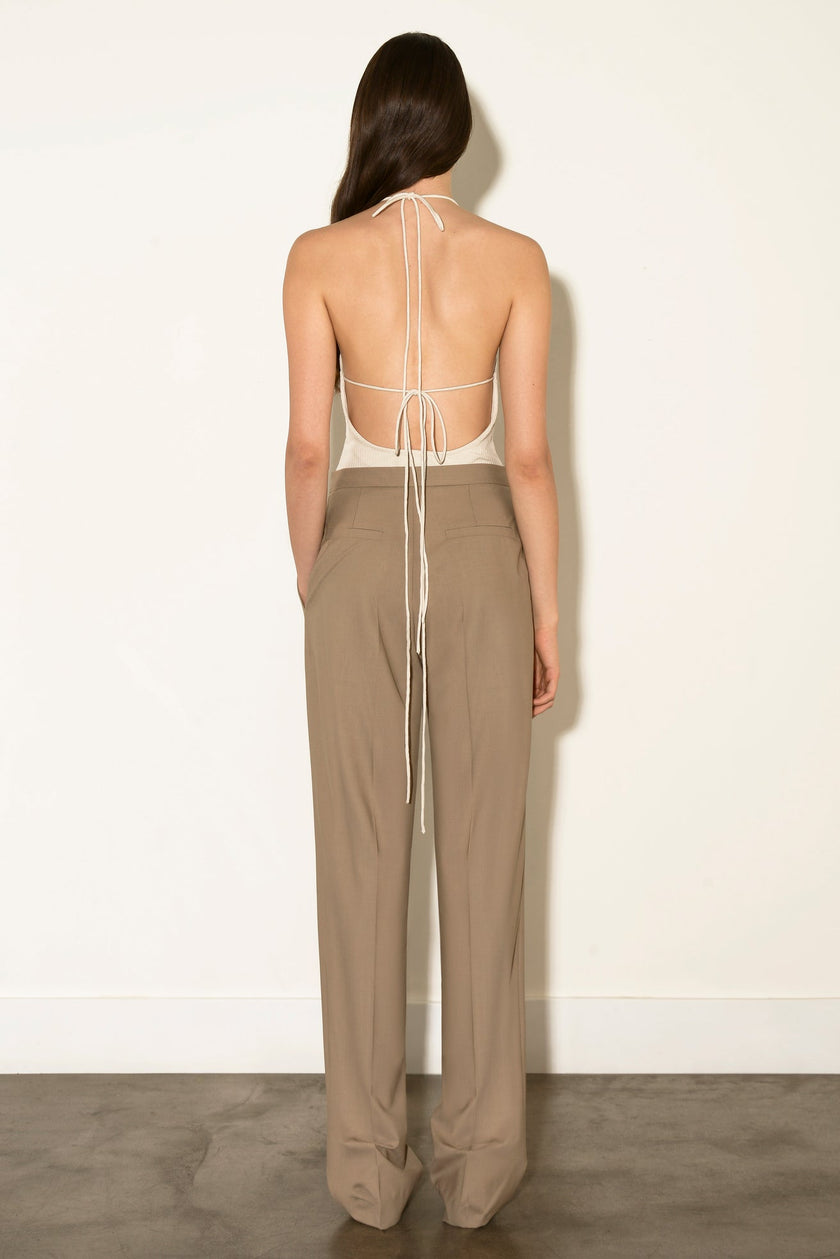 ANOUKI MAN STYLE BEIGE WOOL PANTS