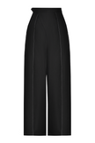 ANOUKI BLACK LINEN HIGH WAISTED PANTS