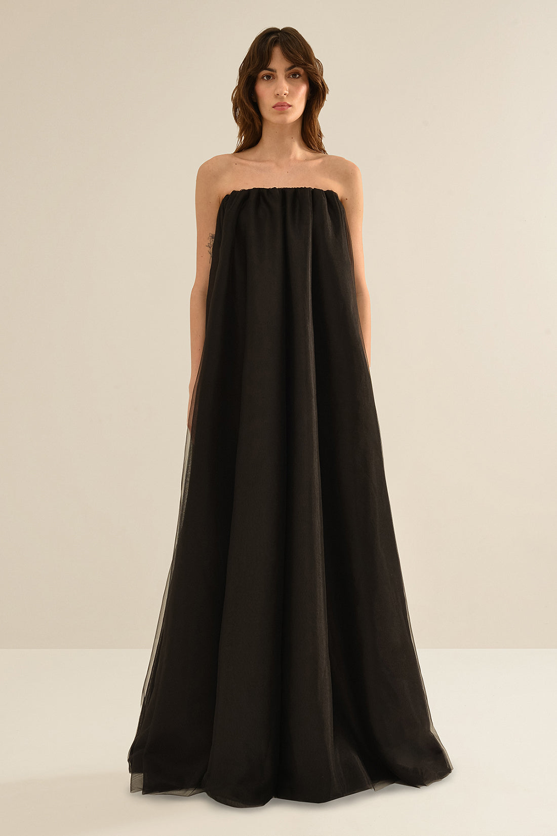 ANOUKI BLACK TULLE DRESS