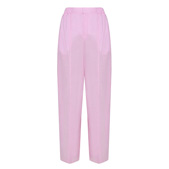 ANOUKI PINK COTTON TAILORED PANTS