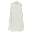 ANOUKI OFF WHITE COTTON CAPE STYLE COAT