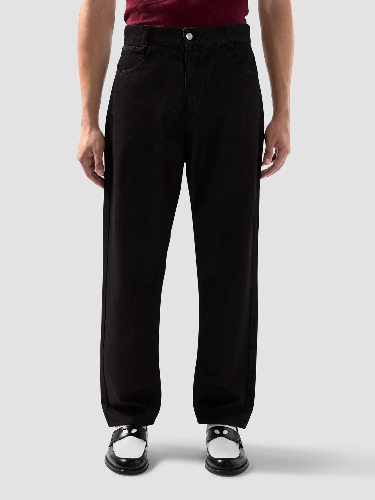 GCDS Denim Carrot Fit Trousers