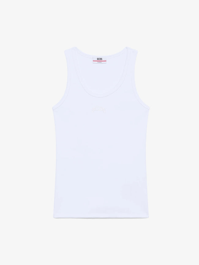 GCDS Logo Lounge Ribbed Tank Top