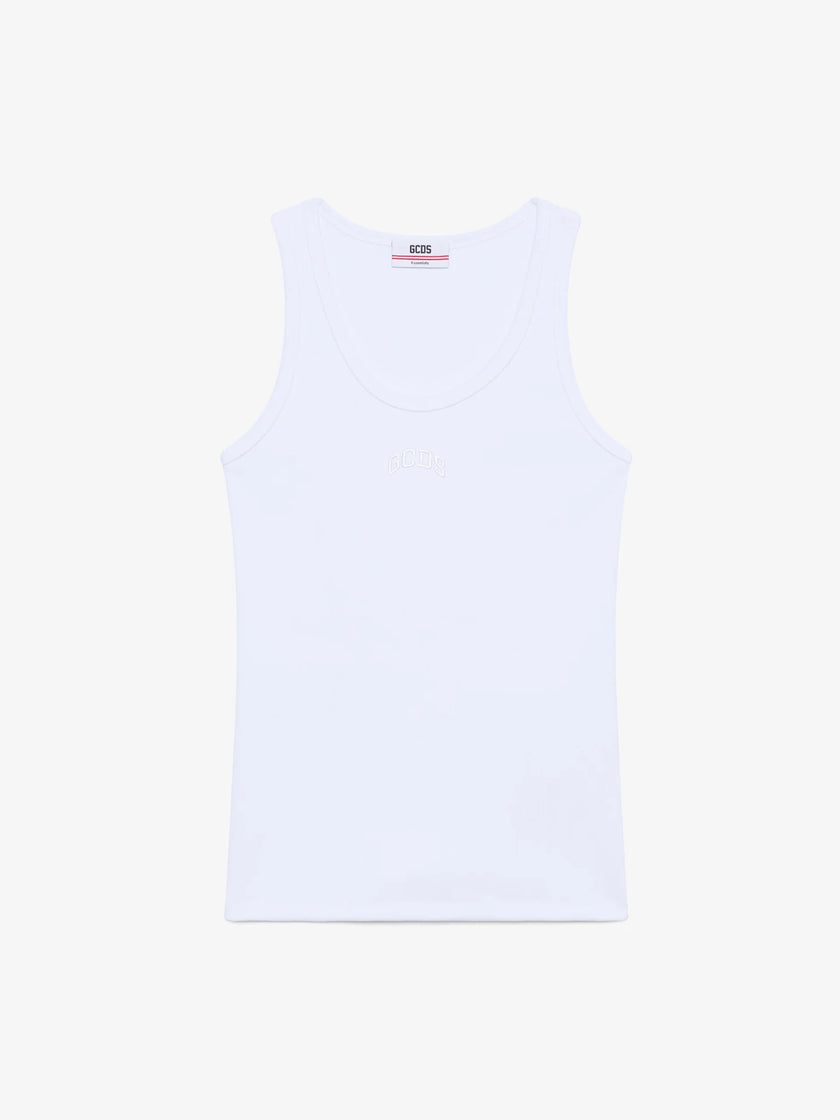 GCDS Logo Lounge Ribbed Tank Top