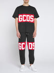 GCDS BAND LOGO REGULAR BLACK TEE
