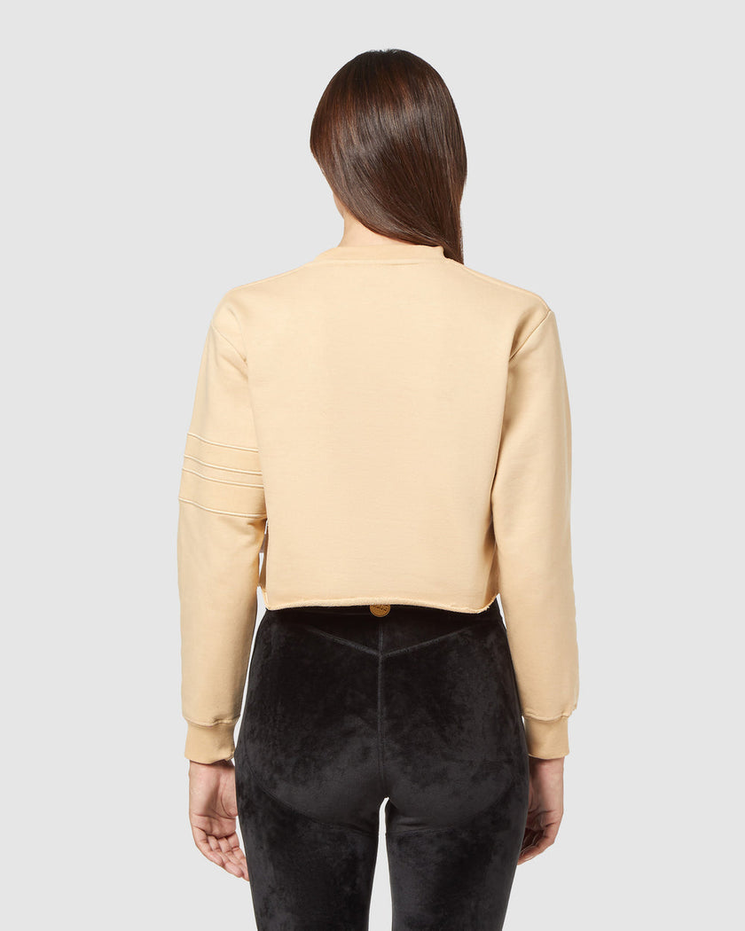 BAND LOGO CROP SWEATSHIRT