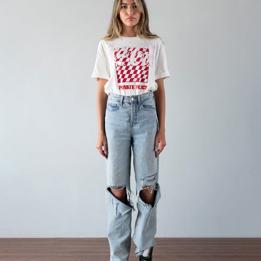 PRIVATE POLICY COCA COLA CLASSIC LOGO T-SHIRT