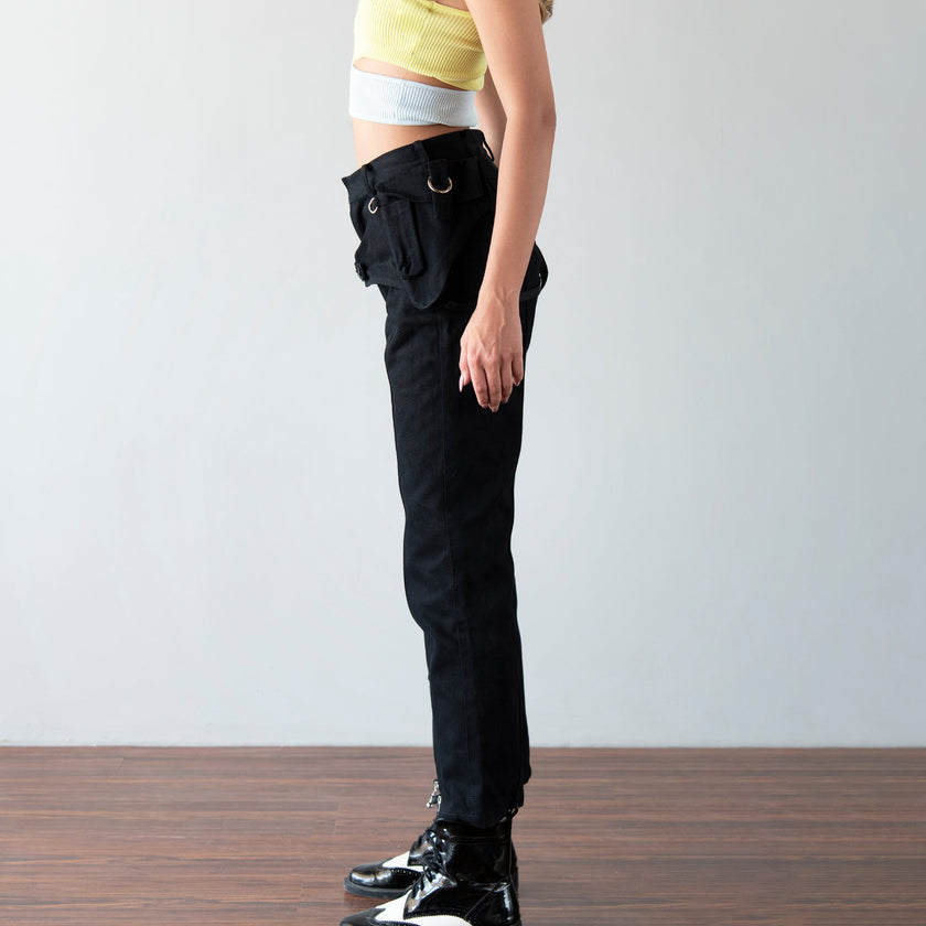 Private Policy GUN BAG STYLE POCKETS SLIM JEANS