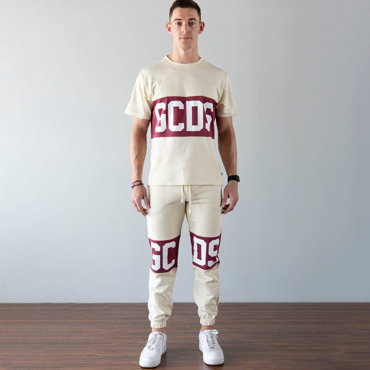 GCDS BAND LOGO REGULAR SWEATPANTS
