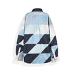 PRIVATE POLICY UPCYCLING PXL CHECKER DENIM SHIRT JACKET