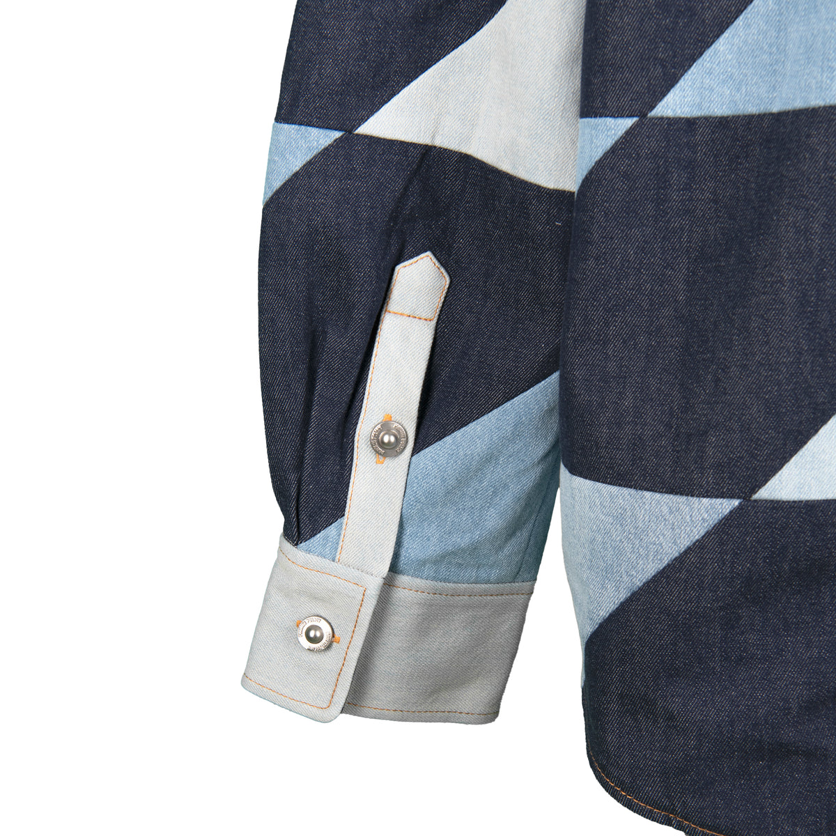 PRIVATE POLICY UPCYCLING PXL CHECKER DENIM SHIRT JACKET