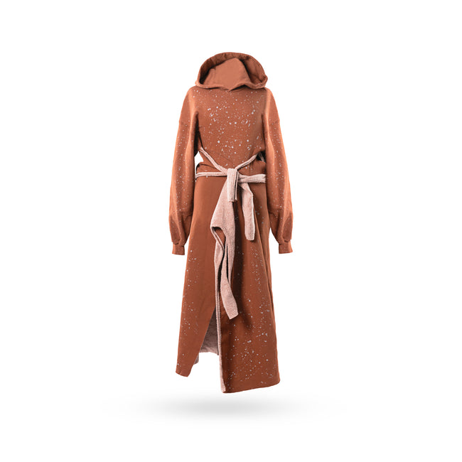 OTTOLINGER OTTO HOODED WRAP DRESS SPRINKLES