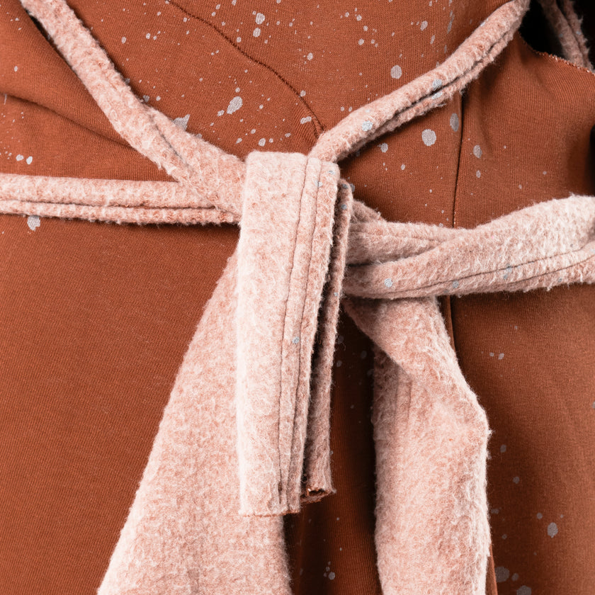 OTTOLINGER OTTO HOODED WRAP DRESS SPRINKLES