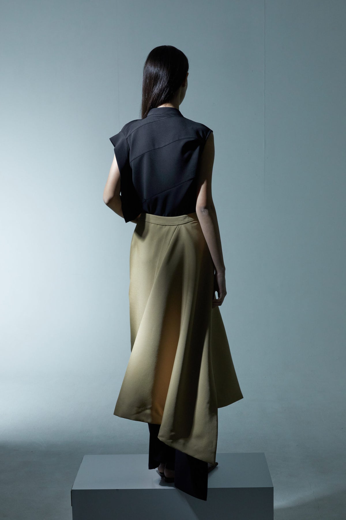 BESFXXK Decon Wrap Skirt Beige