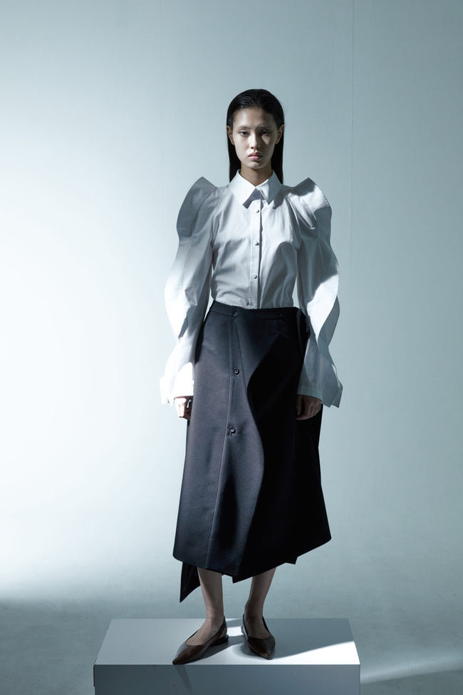 BESFXXK Decon Wrap Skirt Black