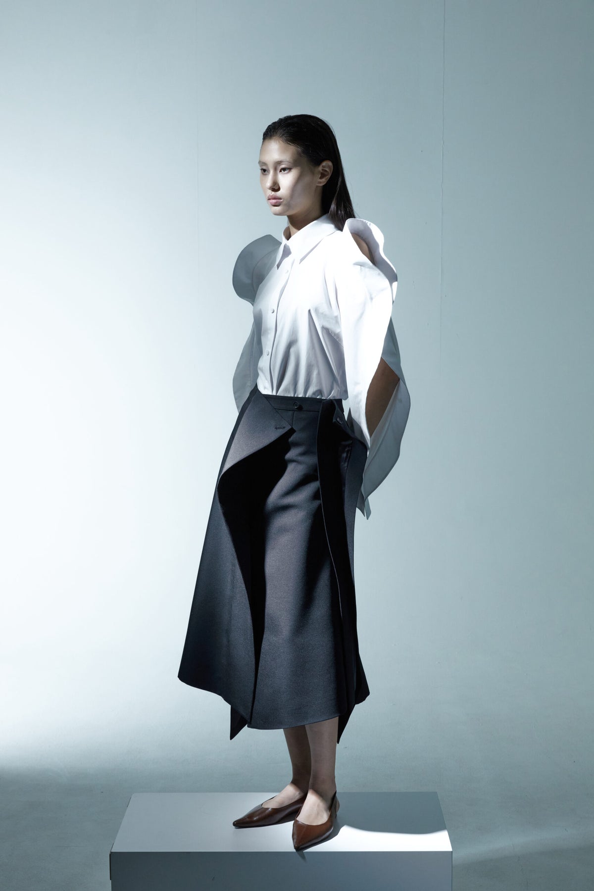 Decon Wrap Skirt Black