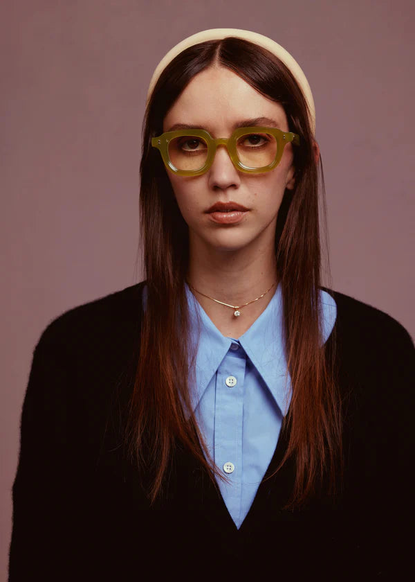 BONNIE CLYDE Gustave - Milky Green and Clear Lens