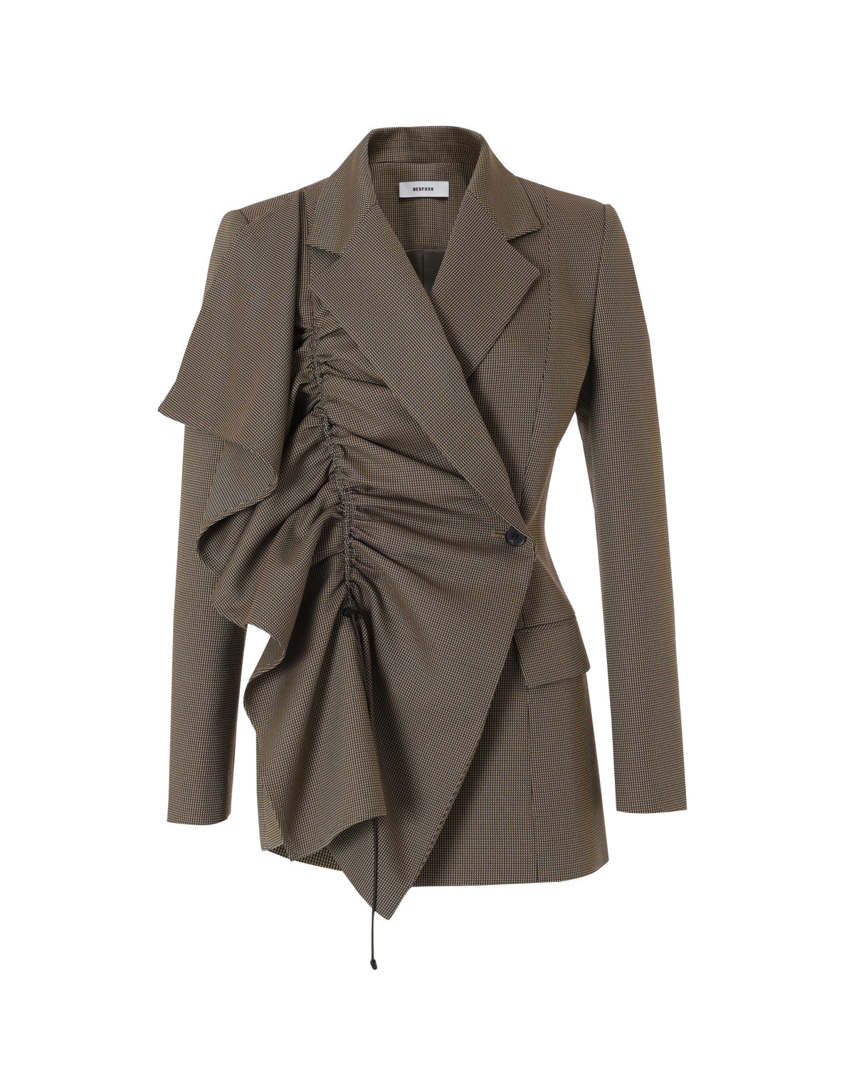 BESFXXK Asymmetric Detail Blazer