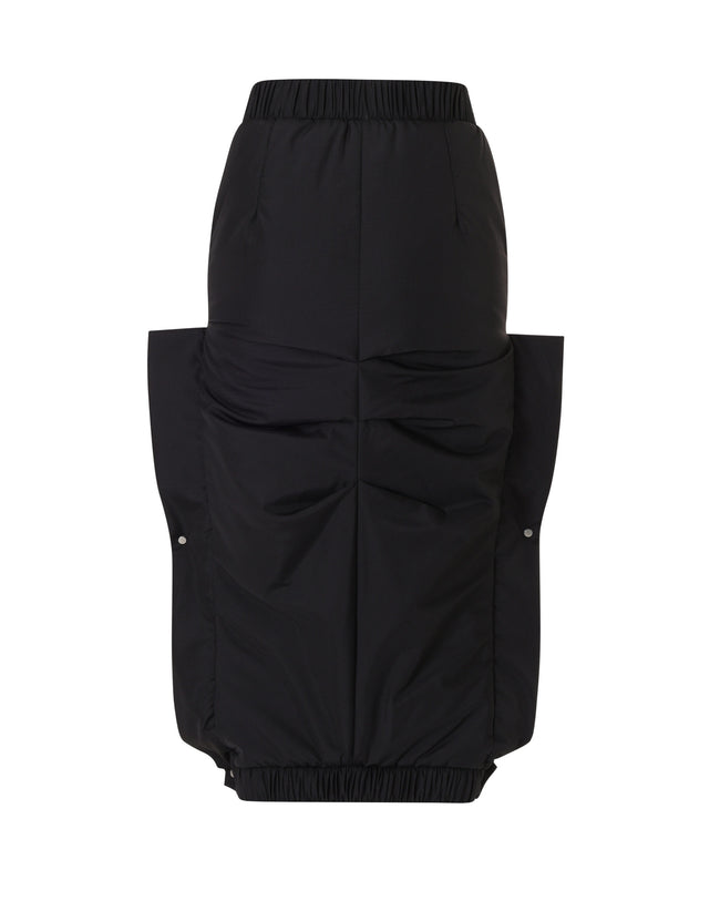BESFXXK BLACK WAVY BOMBER SKIRTS