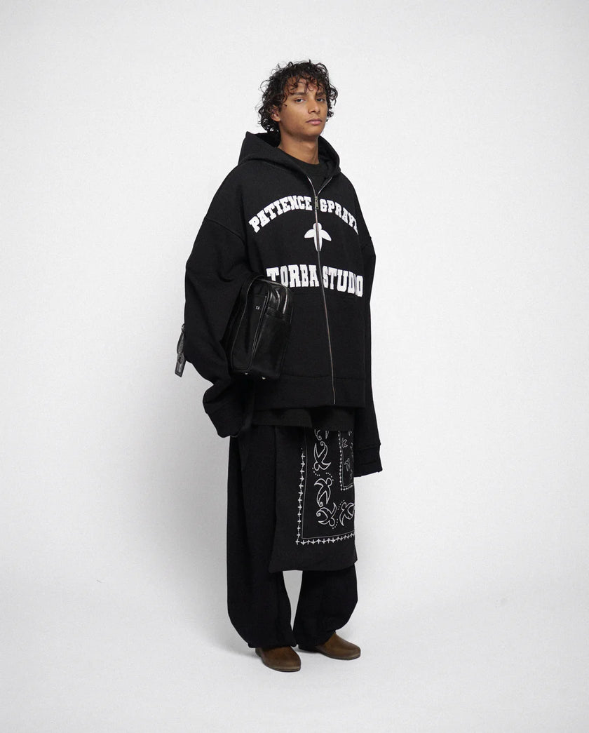 Torba patience & Prayer zip hoodie