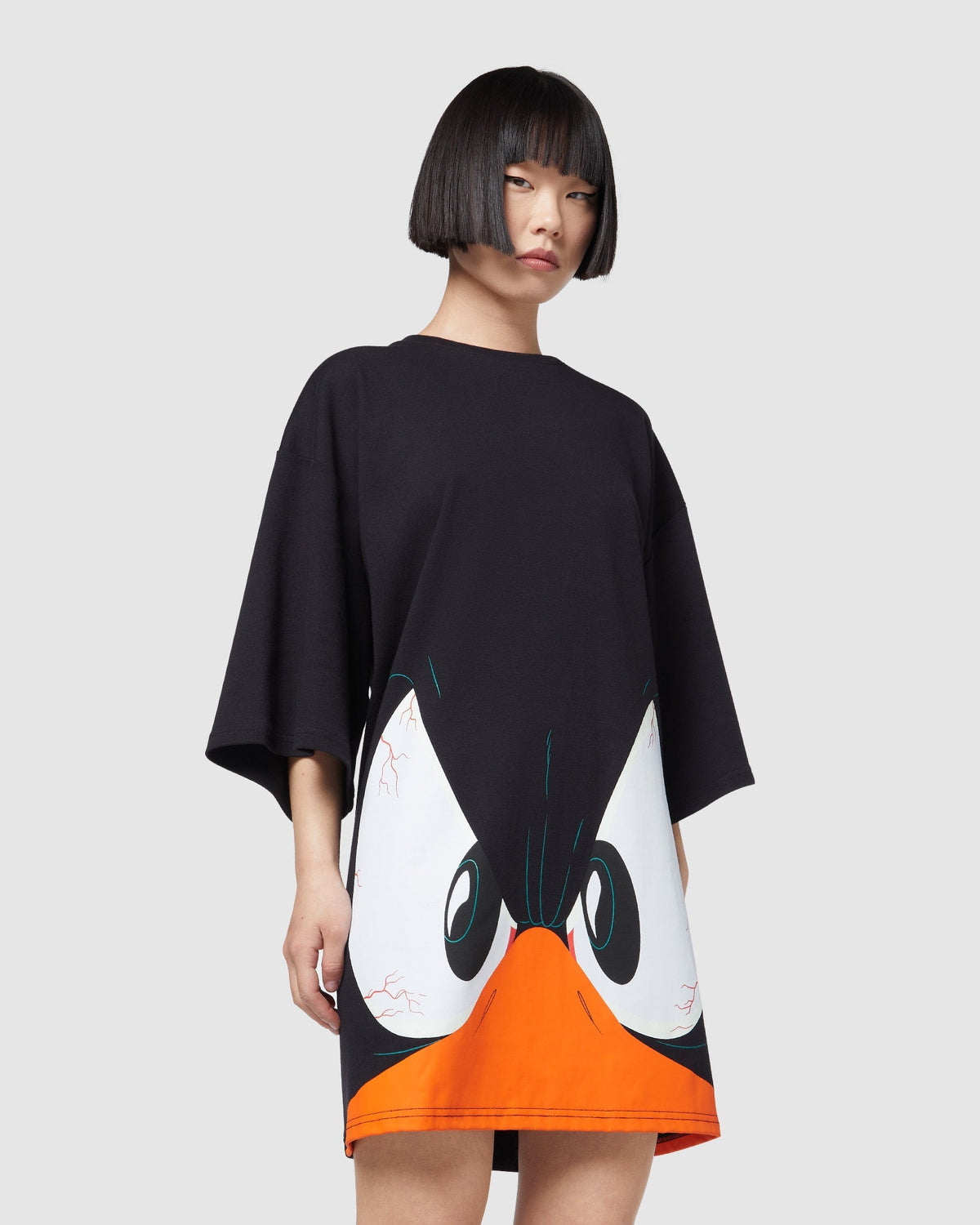 GCDS LOONEY TUNES DAFFY DUCK TEE DRESS