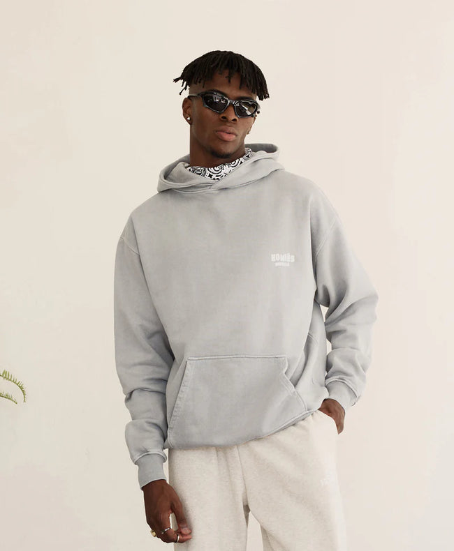 HOMIES MARBELLA MAPA HOODIE VINTAGE LIGHT GREY MIDDLE EAST
