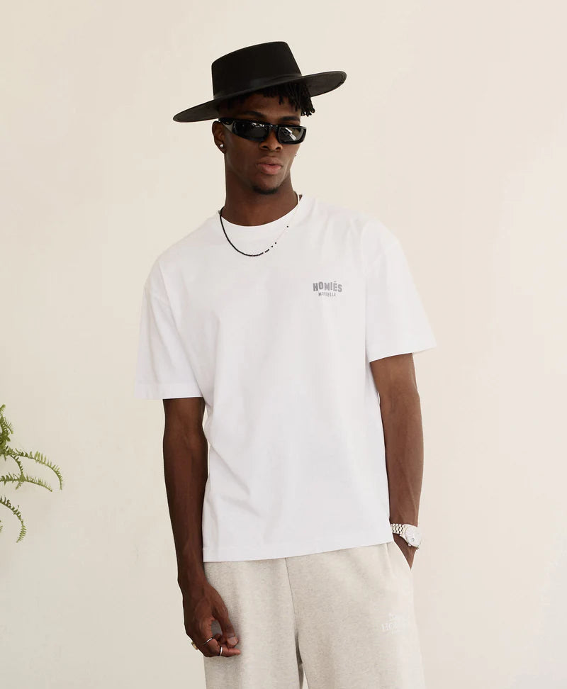 HOMIES MARBELLA MAPA T-SHIRT MIDDLE EAST VINTAGE WHITE
