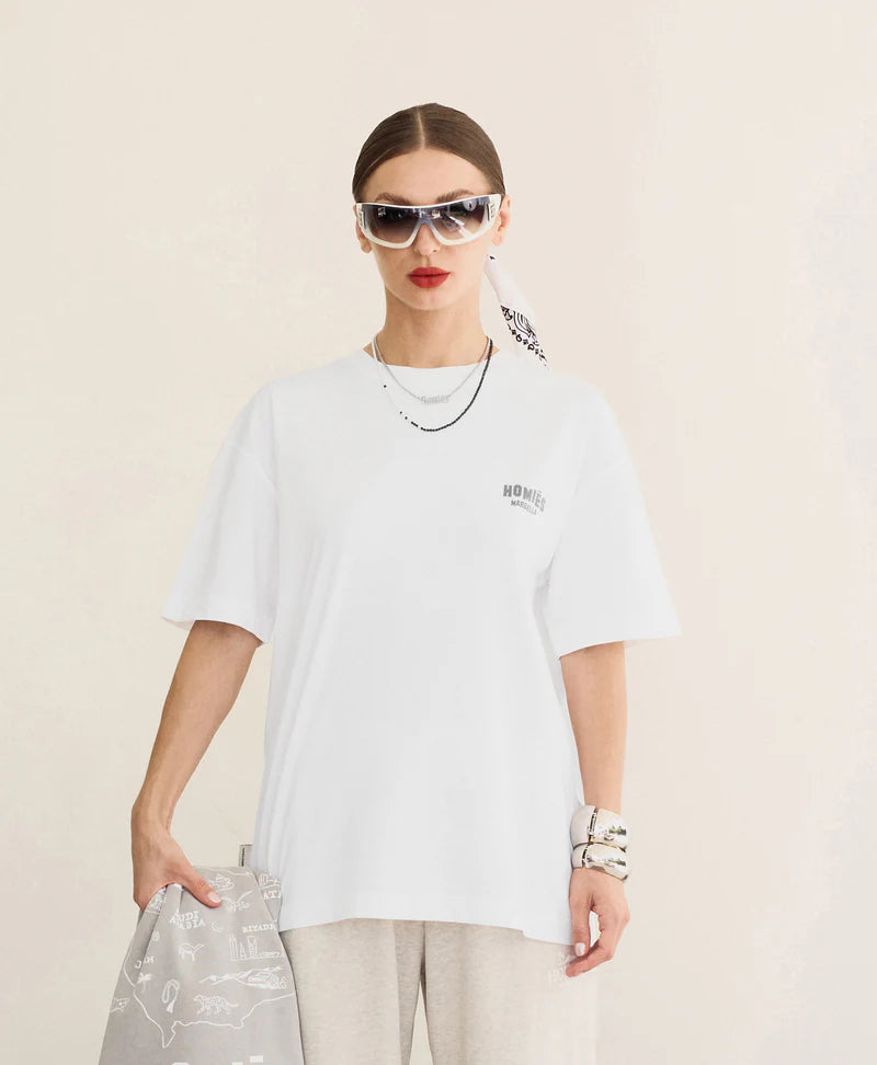 HOMIES MARBELLA MAPA T-SHIRT MIDDLE EAST VINTAGE WHITE