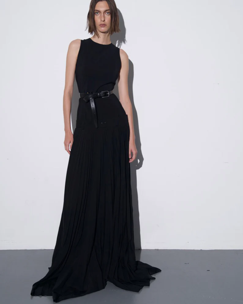 GUDU PLEATED MAXI SKIRT