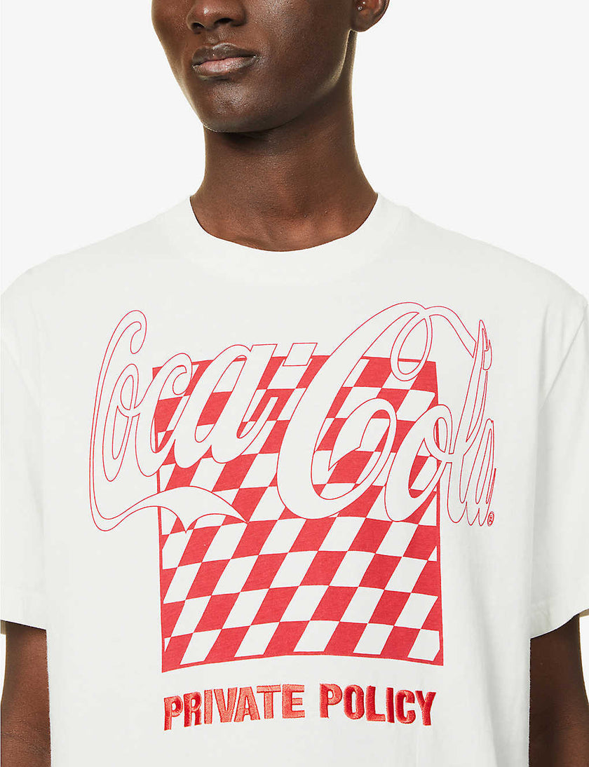 PRIVATE POLICY COCA COLA CLASSIC LOGO T-SHIRT