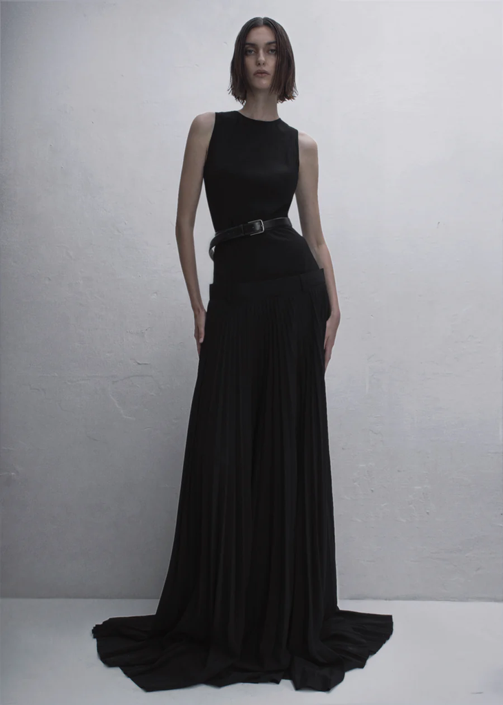 GUDU PLEATED MAXI SKIRT