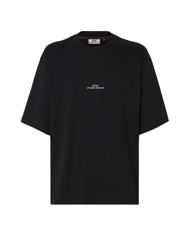 GCDS COLLEGE EMBROIDERED OVERSIZED T-SHIRT