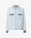 GCDS BLEACHED DENIM JACKET