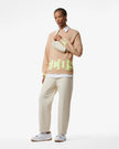 GCDS LIGHT BROWN LOW BAND SWEATER
