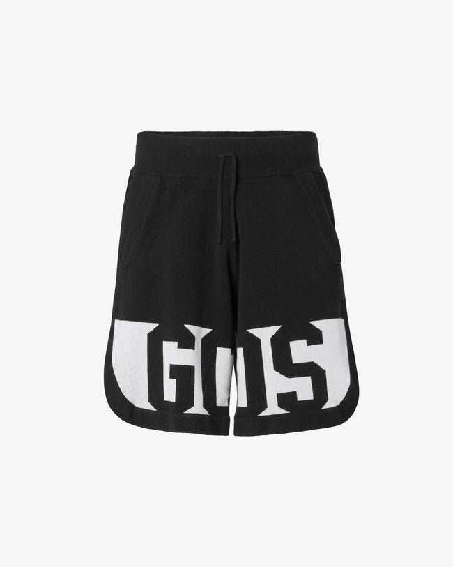 GCDS BLACK LOW BAND BERMUDA
