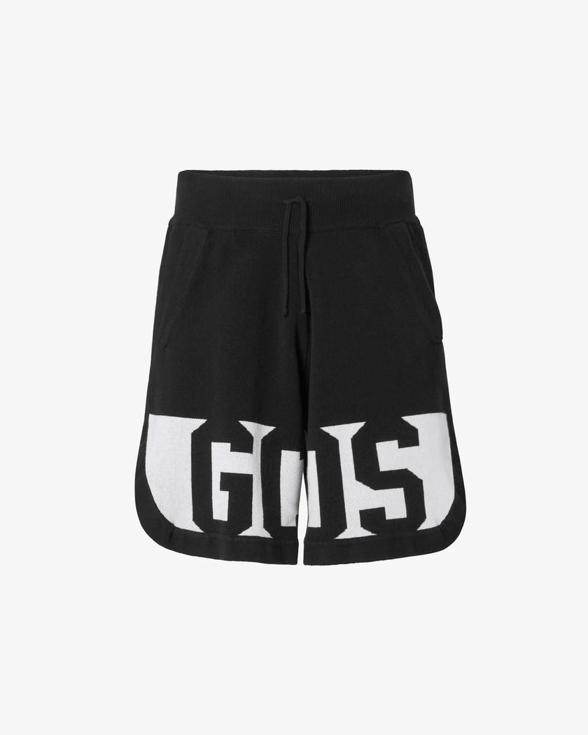 GCDS BLACK LOW BAND BERMUDA