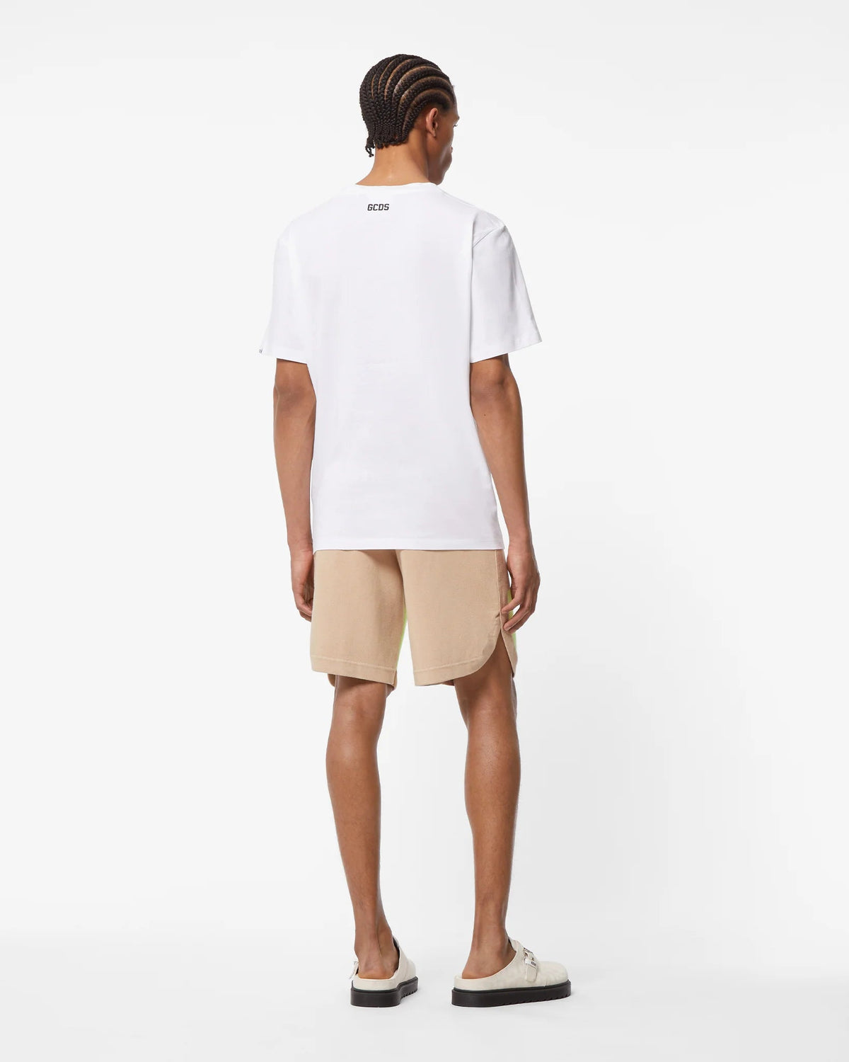 GCDS LIGHT BROWN LOW BAND BERMUDA