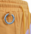 PRIVATE POLICY ORANGE AND PINK PXL CHECKER PIECING SHORTS