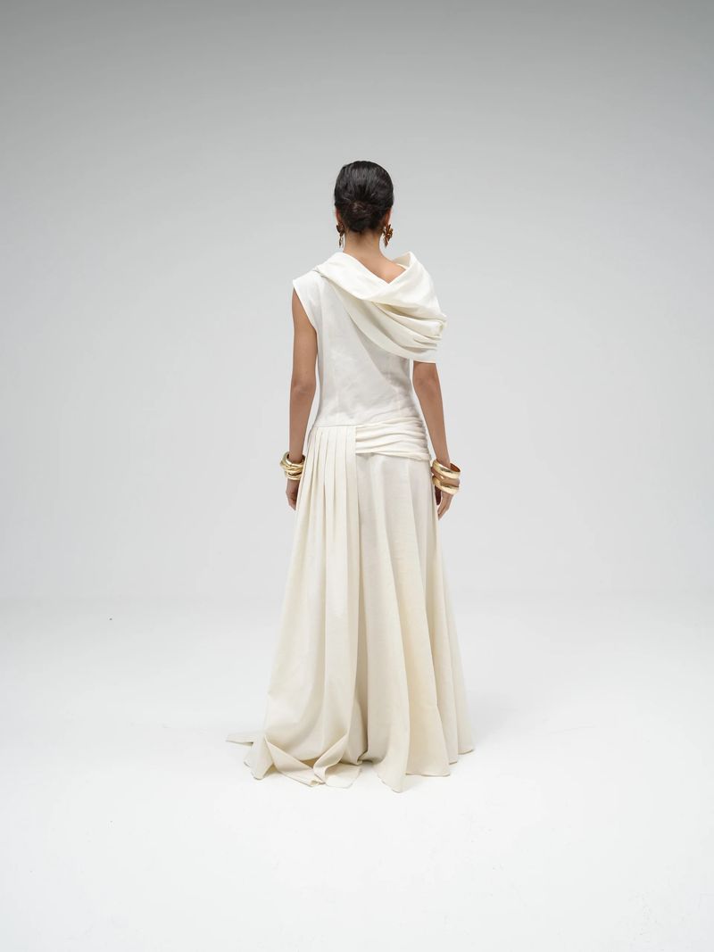 Off White Evening Dress