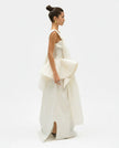 Off White Blanket Flower Dress