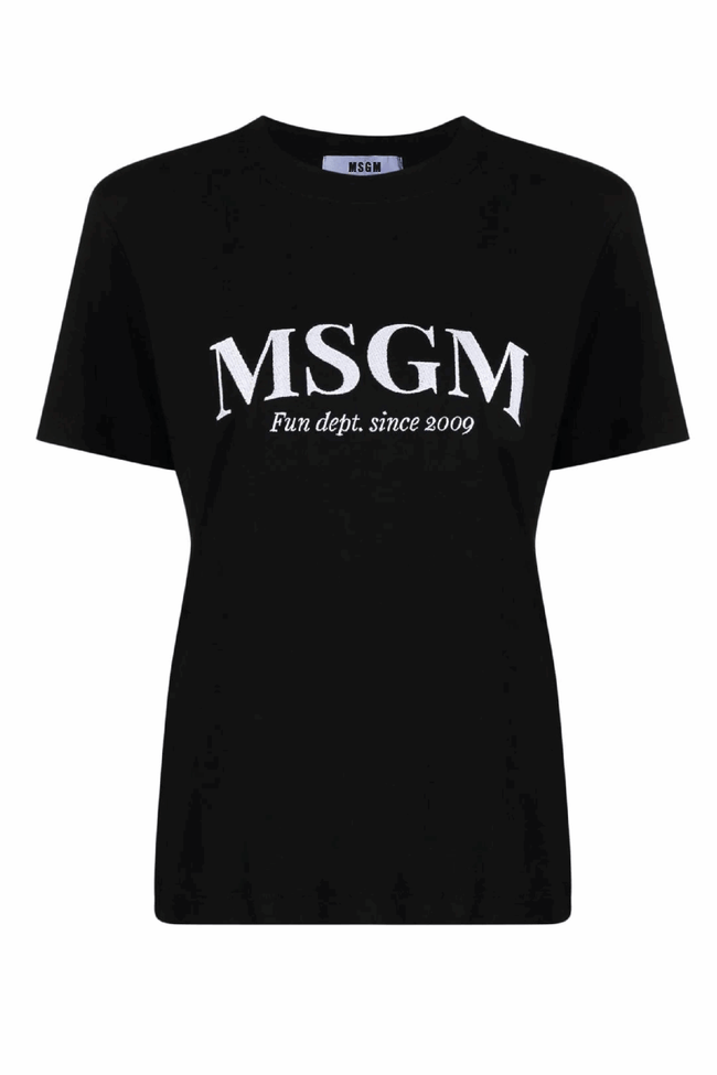 MSGM BLACK T-SHIRT