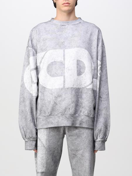 GCDS OVERDYED ROUND LOGO OVERSIZED SWEATSHIRT