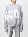 GCDS OVERDYED ROUND LOGO OVERSIZED SWEATSHIRT