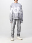 GCDS OVERDYED ROUND LOGO OVERSIZED SWEATSHIRT