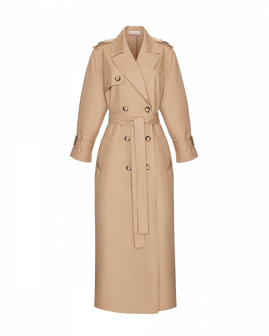 Arapkhanovi Logomania trench coat beige